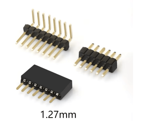 1.27mm single row straight pin header for board to board connection