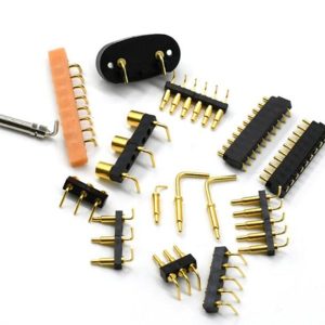 Right angle pogo pin connector, 2.5mm pitch
