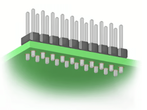 Through-hole mount connector