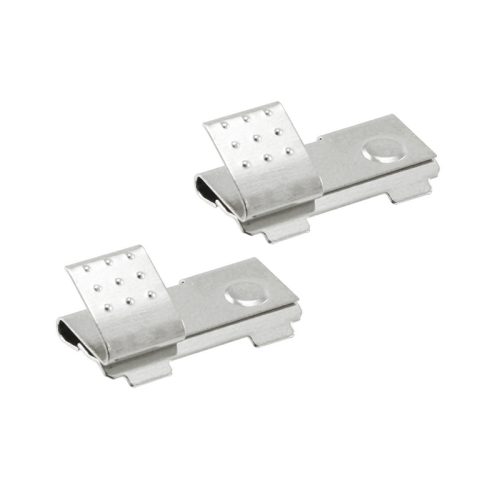 Snap-on battery contacts for coin and cylindrical cells