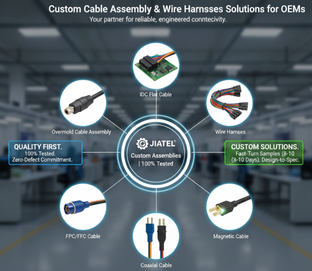 Custom Cable Assembly & Wire Harnesses | OEM Solutions